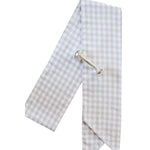 Swaddle Bow- Neutral Gingham | Nashville Bow Co. - Classic Hair Bows, Bow Ties, Basket Bows, Pacifier Clips, Wreath Sashes, Swaddle Bows. Classic Southern Charm.