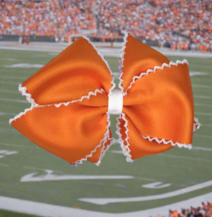 Gracie Bow - Orange Moonstitch