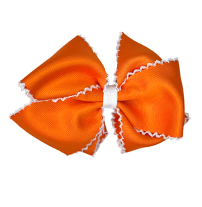 Gracie Bow - Orange Moonstitch