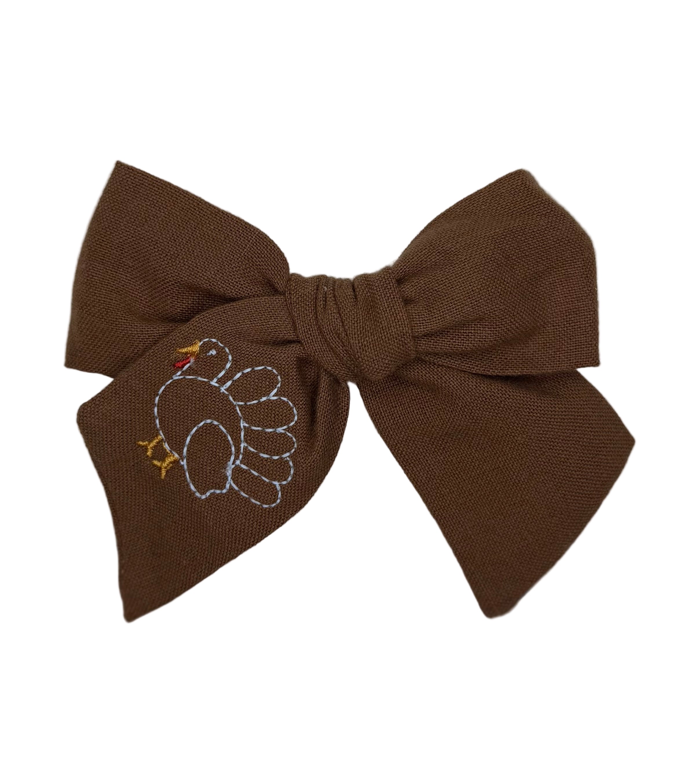 Pinwheel Bow - Thanksgiving Turkey