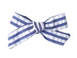 New Girl Bow - Navy Seersucker