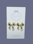 Gold Bow Earrings