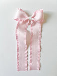Long Tail Ribbon - Pink Ruffle