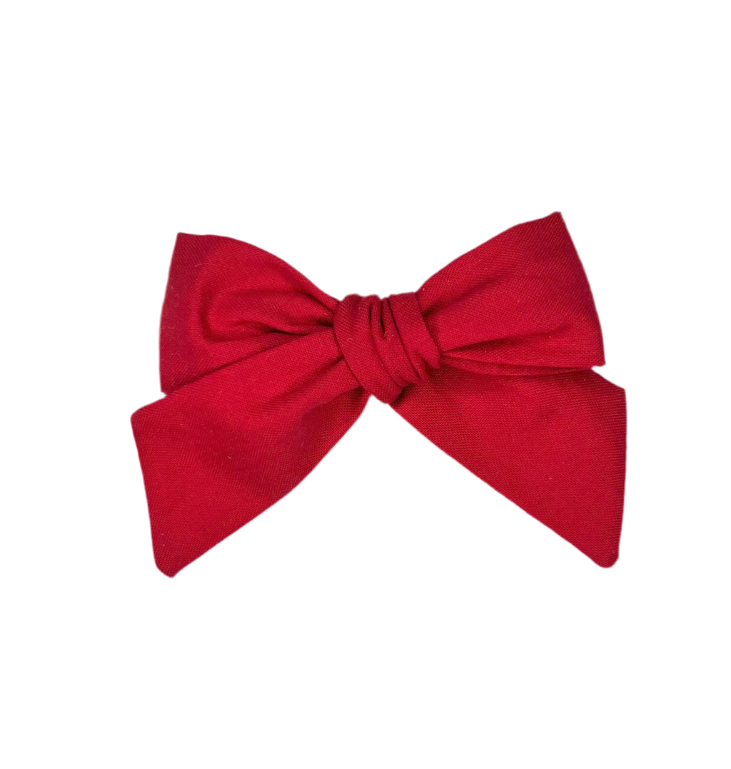 Pinwheel Bow - Ruby Red