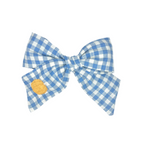 Pinwheel Bow - Gingham Pumpkin