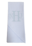 Swaddle Bow- Blue Seersucker