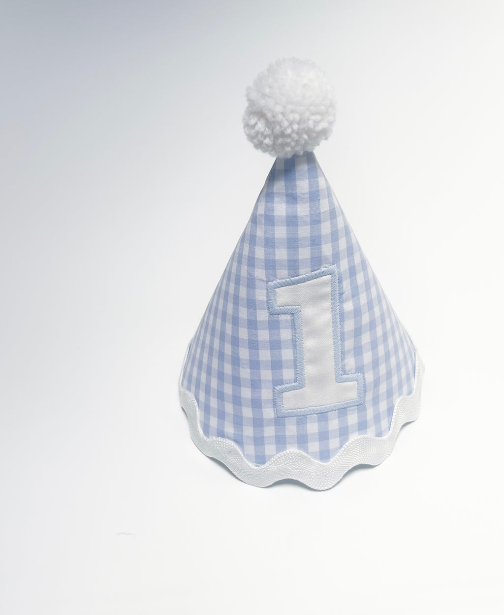 Party Hat - Powder Blue Check