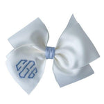 Gracie Bow - Blue Monogram