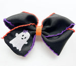 Gracie Bow - Boo | Nashville Bow Co. - Classic Hair Bows, Bow Ties, Basket Bows, Pacifier Clips, Wreath Sashes, Swaddle Bows. Classic Southern Charm.