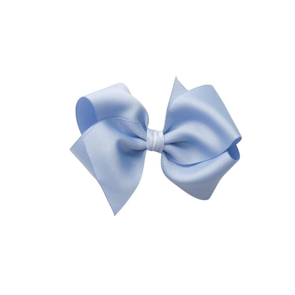Gracie Bow - French Blue | Nashville Bow Co. - Classic Hair Bows, Bow Ties, Basket Bows, Pacifier Clips, Wreath Sashes, Swaddle Bows. Classic Southern Charm.