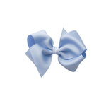Gracie Bow - French Blue | Nashville Bow Co. - Classic Hair Bows, Bow Ties, Basket Bows, Pacifier Clips, Wreath Sashes, Swaddle Bows. Classic Southern Charm.