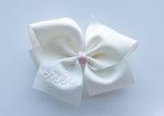 Gracie Bow - Sweet Heart | Nashville Bow Co. - Classic Hair Bows, Bow Ties, Basket Bows, Pacifier Clips, Wreath Sashes, Swaddle Bows. Classic Southern Charm.
