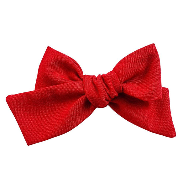 axocean Bow Hair Red Clip/Side Pin Ribbon Clip Hair Pin