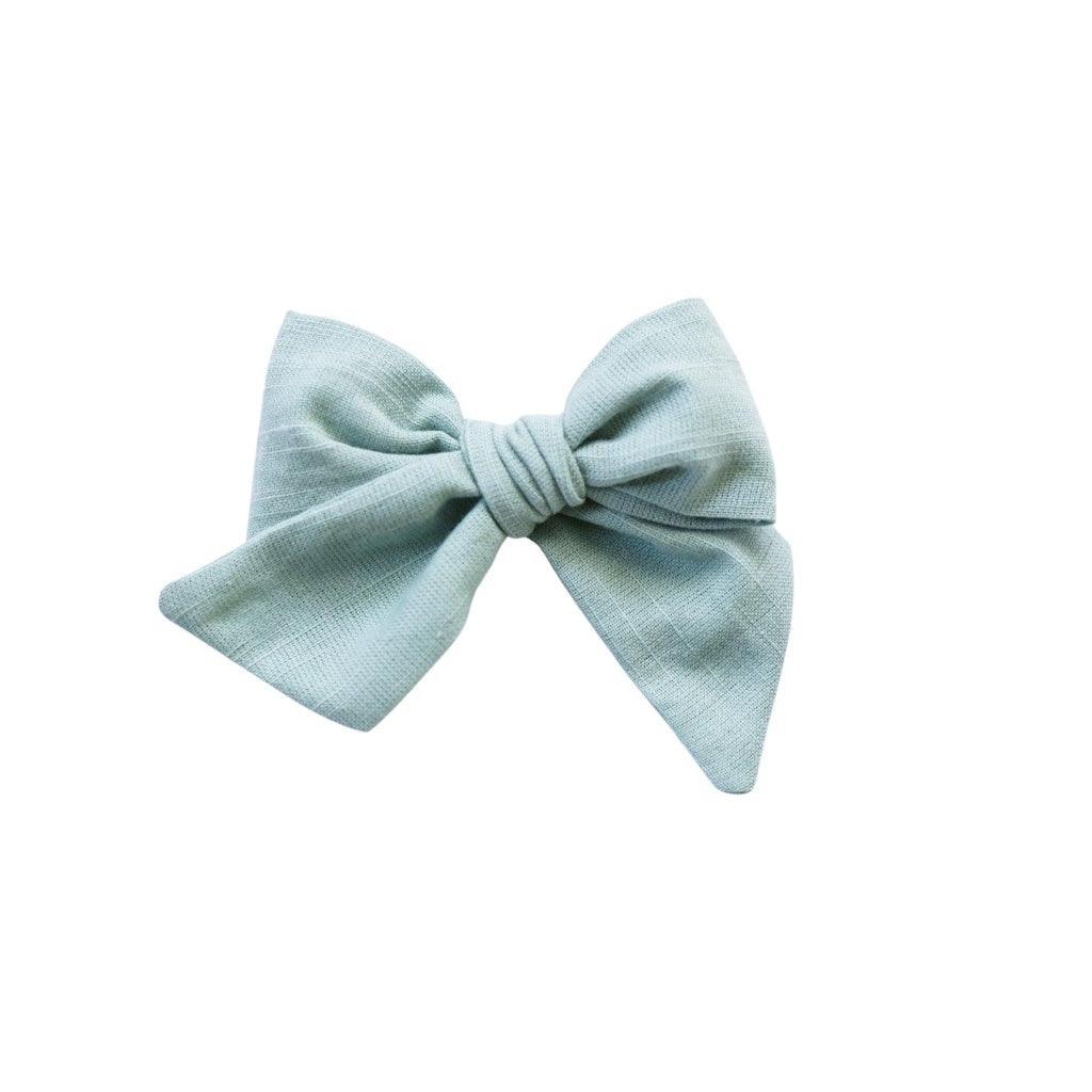 Jumbo Pinwheel Bow - Sage | Nashville Bow Co. - Classic Hair Bows, Bow Ties, Basket Bows, Pacifier Clips, Wreath Sashes, Swaddle Bows. Classic Southern Charm.