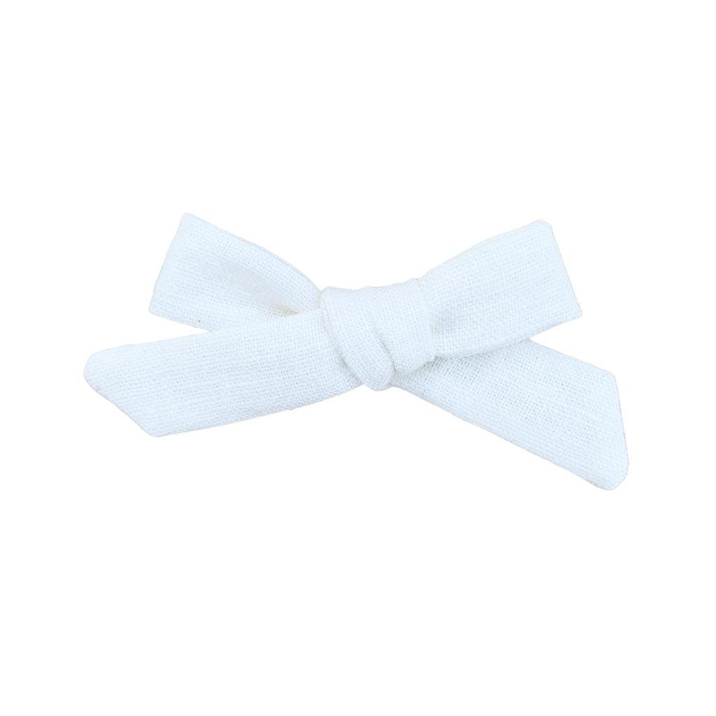 New Girl Bow - Fresh Linen | Nashville Bow Co. - Classic Hair Bows, Bow Ties, Basket Bows, Pacifier Clips, Wreath Sashes, Swaddle Bows. Classic Southern Charm.