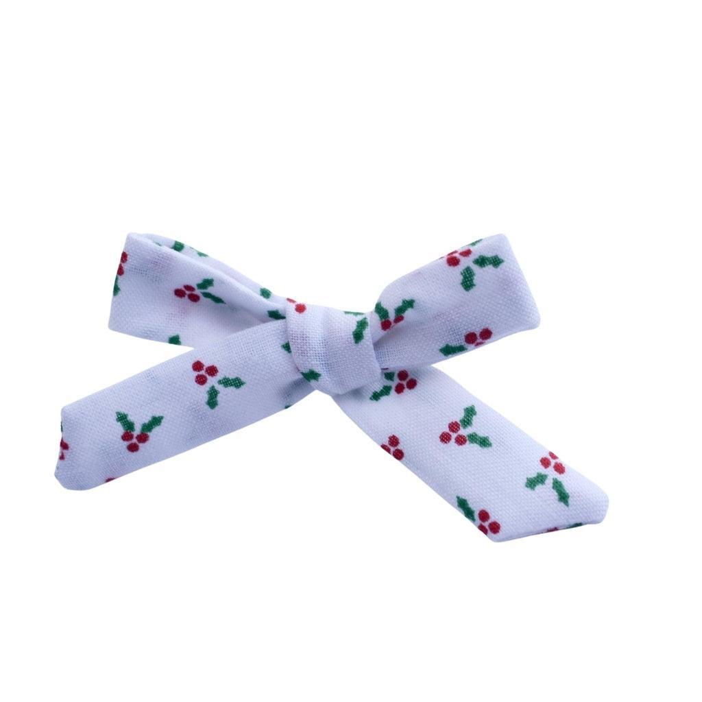 New Girl Bow - Holly Jolly | Nashville Bow Co. - Classic Hair Bows, Bow Ties, Basket Bows, Pacifier Clips, Wreath Sashes, Swaddle Bows. Classic Southern Charm.
