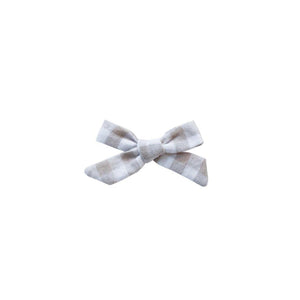 New Girl Bow - Neutral Gingham | Nashville Bow Co. - Classic Hair Bows, Bow Ties, Basket Bows, Pacifier Clips, Wreath Sashes, Swaddle Bows. Classic Southern Charm.