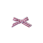 New Girl Bow - Red Seersucker | Nashville Bow Co. - Classic Hair Bows, Bow Ties, Basket Bows, Pacifier Clips, Wreath Sashes, Swaddle Bows. Classic Southern Charm.