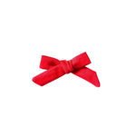 New Girl Bow - Ruby Red | Nashville Bow Co. - Classic Hair Bows, Bow Ties, Basket Bows, Pacifier Clips, Wreath Sashes, Swaddle Bows. Classic Southern Charm.