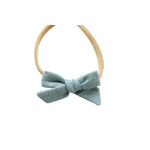 New Girl Bow - Sage | Nashville Bow Co. - Classic Hair Bows, Bow Ties, Basket Bows, Pacifier Clips, Wreath Sashes, Swaddle Bows. Classic Southern Charm.