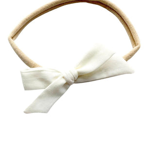 New Girl Bow - Vanilla Bean | Nashville Bow Co. - Classic Hair Bows, Bow Ties, Basket Bows, Pacifier Clips, Wreath Sashes, Swaddle Bows. Classic Southern Charm.