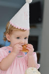 Party Hat - White Swiss Dot