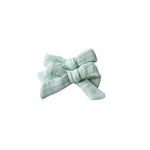 Piggy Tail Set - Monells Mint | Nashville Bow Co. - Classic Hair Bows, Bow Ties, Basket Bows, Pacifier Clips, Wreath Sashes, Swaddle Bows. Classic Southern Charm.