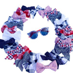 Pinwheel Bow - Cookout | Nashville Bow Co. - Classic Hair Bows, Bow Ties, Basket Bows, Pacifier Clips, Wreath Sashes, Swaddle Bows. Classic Southern Charm.