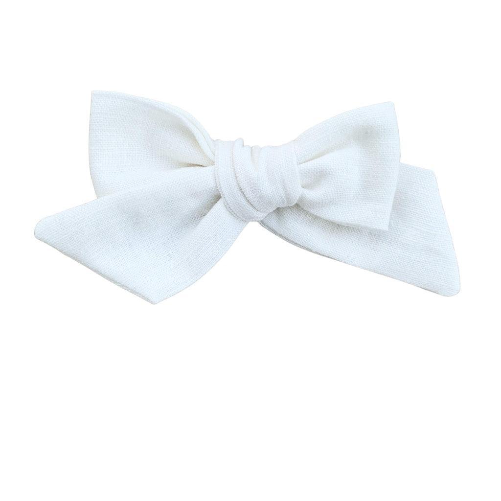 Pinwheel Bow - Fresh Linen | Nashville Bow Co. - Classic Hair Bows, Bow Ties, Basket Bows, Pacifier Clips, Wreath Sashes, Swaddle Bows. Classic Southern Charm.
