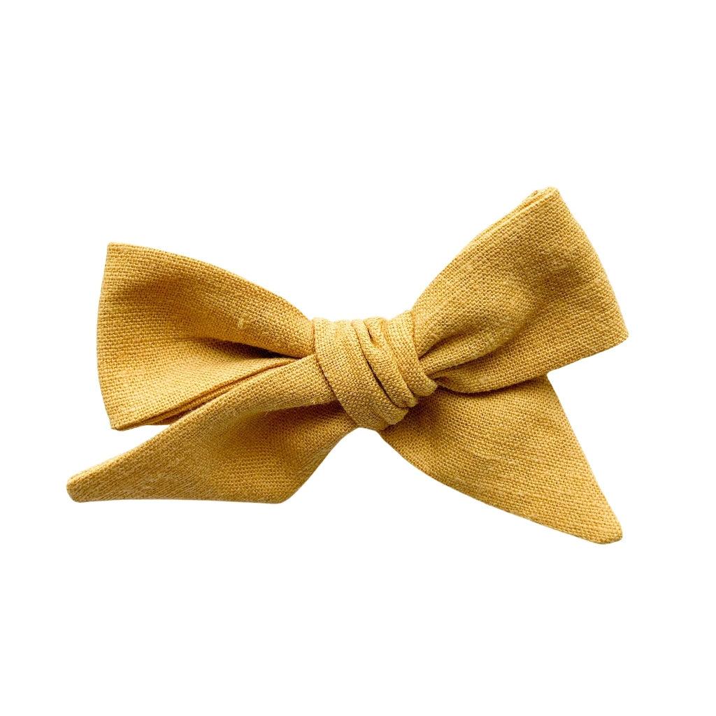 Pinwheel Bow - Honey | Nashville Bow Co. - Classic Hair Bows, Bow Ties, Basket Bows, Pacifier Clips, Wreath Sashes, Swaddle Bows. Classic Southern Charm.