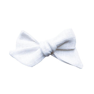 Pinwheel Bow - Milk | Nashville Bow Co. - Classic Hair Bows, Bow Ties, Basket Bows, Pacifier Clips, Wreath Sashes, Swaddle Bows. Classic Southern Charm.