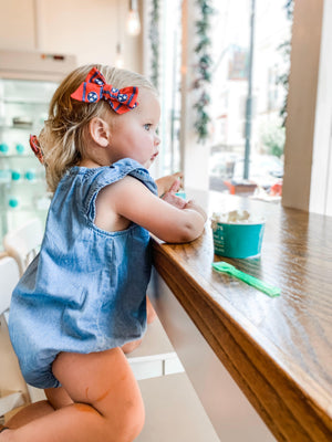 Pinwheel Bow - Only Ten I See | Nashville Bow Co. - Classic Hair Bows, Bow Ties, Basket Bows, Pacifier Clips, Wreath Sashes, Swaddle Bows. Classic Southern Charm.