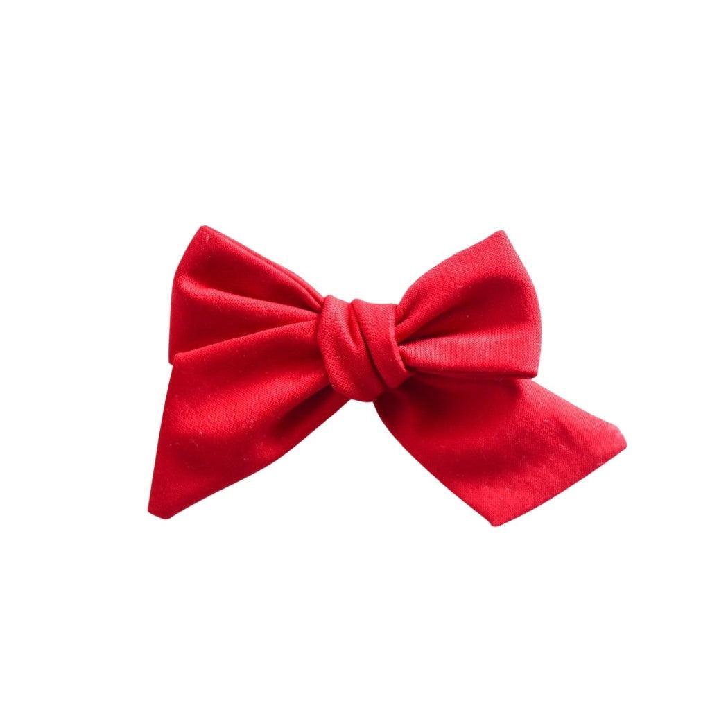 Pinwheel Bow - Ruby Red | Nashville Bow Co. - Classic Hair Bows, Bow Ties, Basket Bows, Pacifier Clips, Wreath Sashes, Swaddle Bows. Classic Southern Charm.