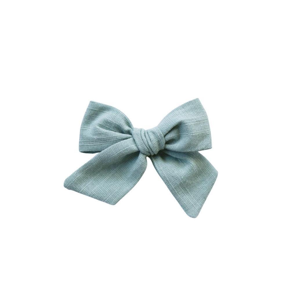 Pinwheel Bow - Sage | Nashville Bow Co. - Classic Hair Bows, Bow Ties, Basket Bows, Pacifier Clips, Wreath Sashes, Swaddle Bows. Classic Southern Charm.