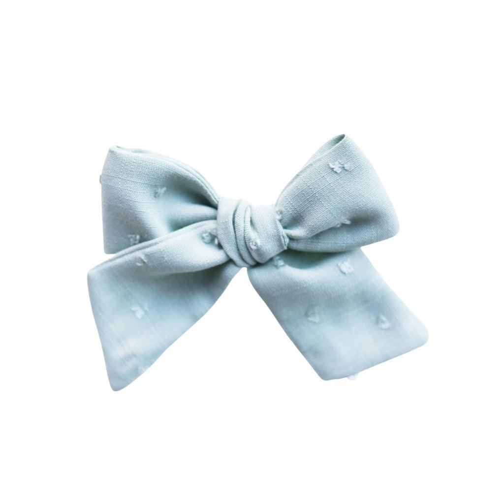 Pinwheel Bow - Woodmont Dot | Nashville Bow Co. - Classic Hair Bows, Bow Ties, Basket Bows, Pacifier Clips, Wreath Sashes, Swaddle Bows. Classic Southern Charm.