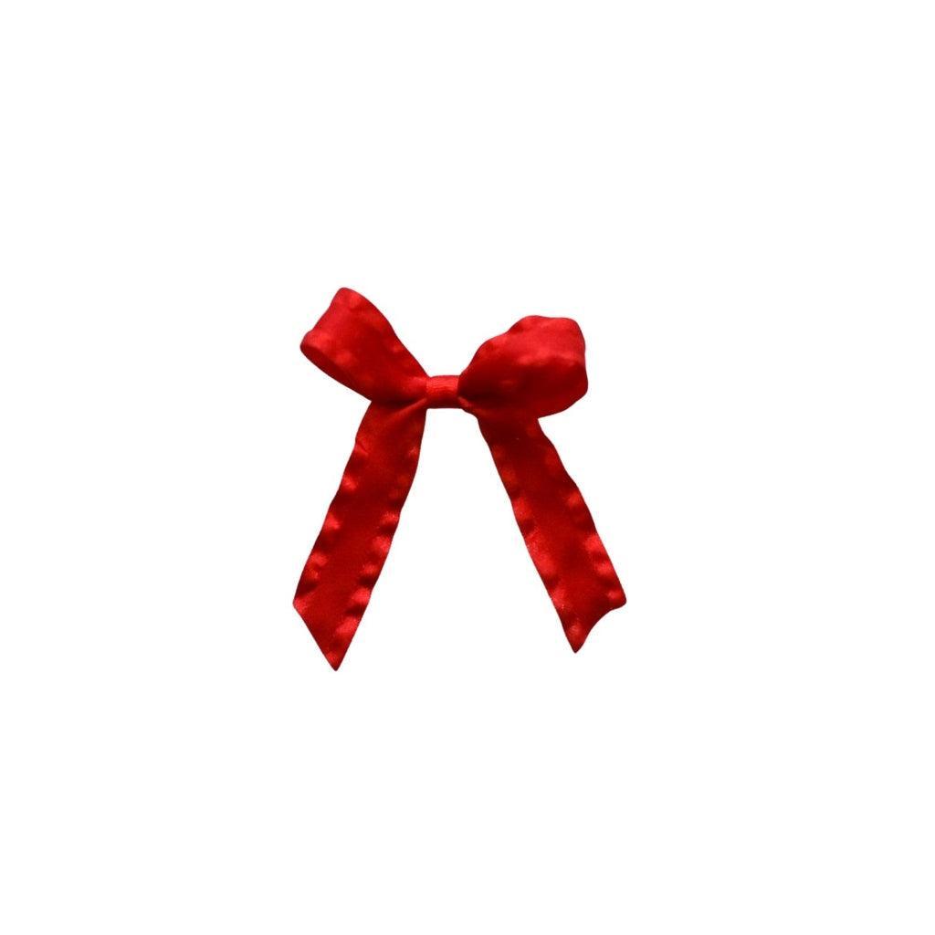 Ruffle Ribbon - Red | Nashville Bow Co. - Classic Hair Bows, Bow Ties, Basket Bows, Pacifier Clips, Wreath Sashes, Swaddle Bows. Classic Southern Charm.