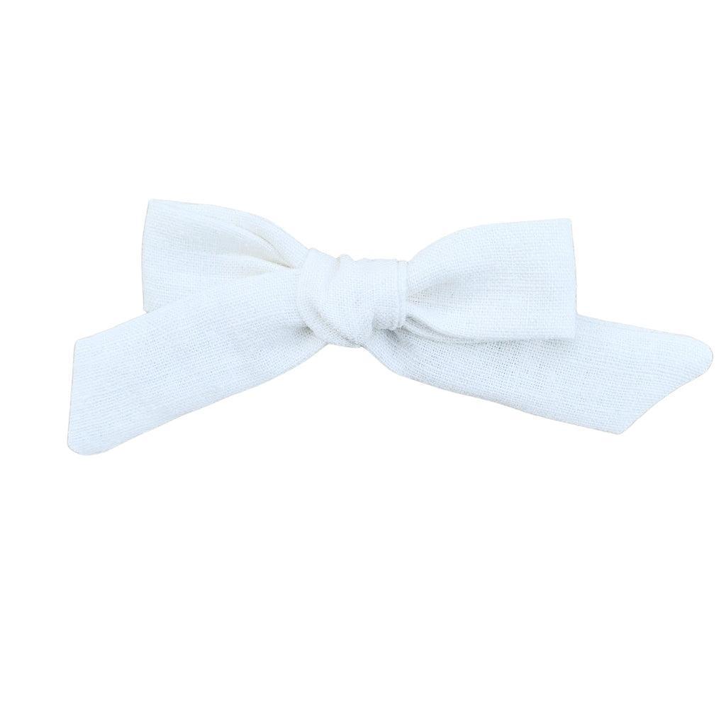 Schoolgirl Bow - Fresh Linen | Nashville Bow Co. - Classic Hair Bows, Bow Ties, Basket Bows, Pacifier Clips, Wreath Sashes, Swaddle Bows. Classic Southern Charm.