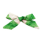 Schoolgirl Bow - Palm | Nashville Bow Co. - Classic Hair Bows, Bow Ties, Basket Bows, Pacifier Clips, Wreath Sashes, Swaddle Bows. Classic Southern Charm.