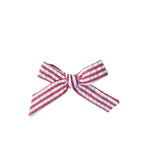 Schoolgirl Bow - Red Seersucker | Nashville Bow Co. - Classic Hair Bows, Bow Ties, Basket Bows, Pacifier Clips, Wreath Sashes, Swaddle Bows. Classic Southern Charm.
