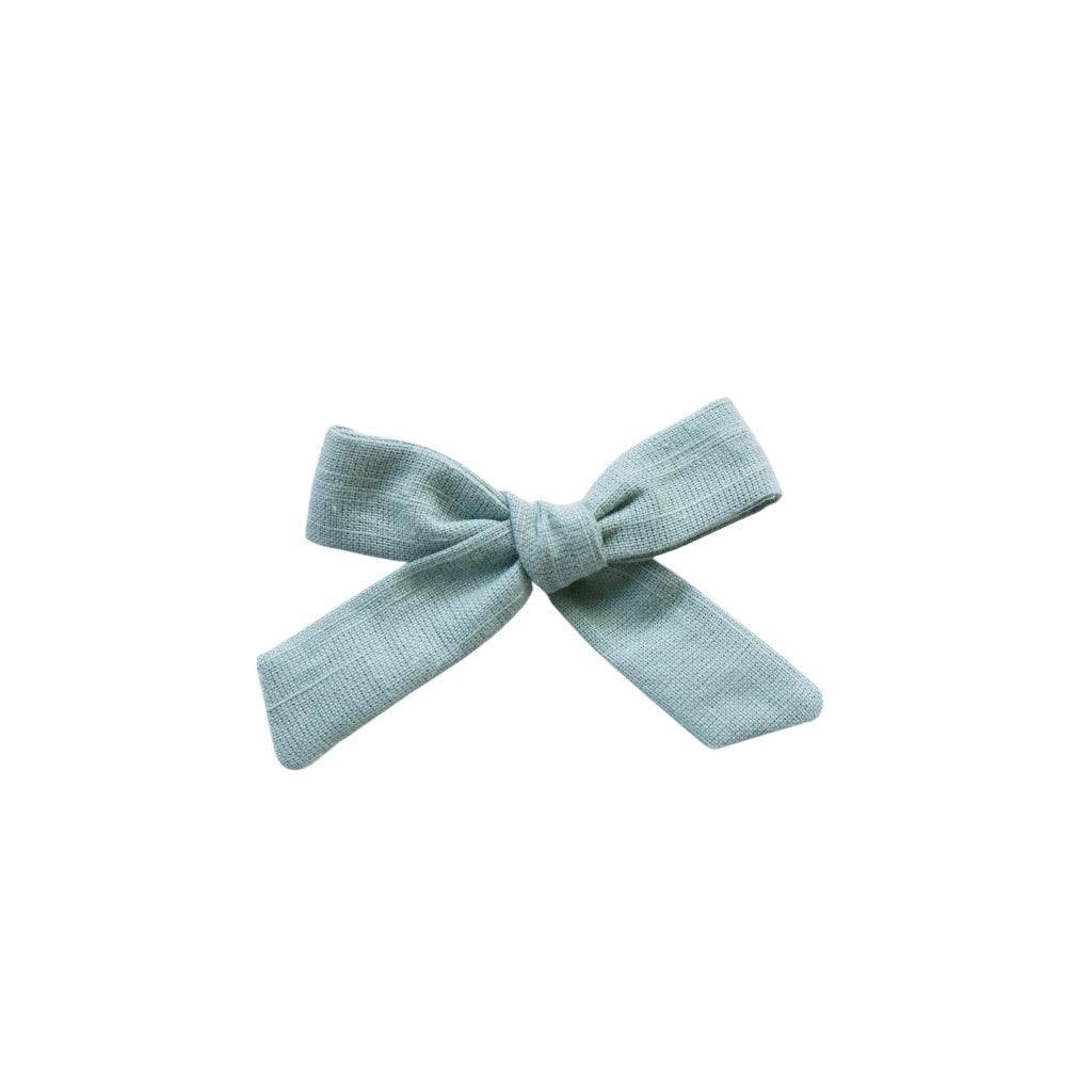 Schoolgirl Bow - Sage | Nashville Bow Co. - Classic Hair Bows, Bow Ties, Basket Bows, Pacifier Clips, Wreath Sashes, Swaddle Bows. Classic Southern Charm.