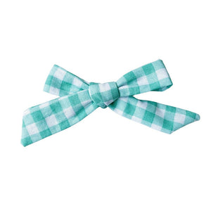 Schoolgirl Bow - Spring Green | Nashville Bow Co. - Classic Hair Bows, Bow Ties, Basket Bows, Pacifier Clips, Wreath Sashes, Swaddle Bows. Classic Southern Charm.