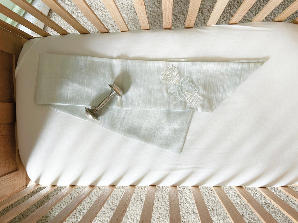 Swaddle Bow- Sea Mist Silk