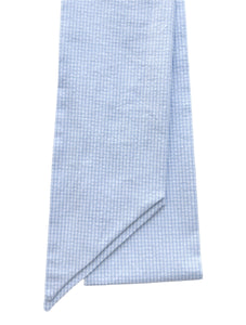 Swaddle Bow - Little Blue check