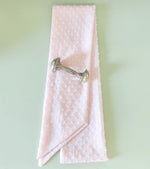 Swaddle Bow - Pink Swiss Dot | Nashville Bow Co. - Classic Hair Bows, Bow Ties, Basket Bows, Pacifier Clips, Wreath Sashes, Swaddle Bows. Classic Southern Charm.