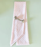 Swaddle Bow - Pink Swiss Dot | Nashville Bow Co. - Classic Hair Bows, Bow Ties, Basket Bows, Pacifier Clips, Wreath Sashes, Swaddle Bows. Classic Southern Charm.