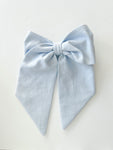 Vintage Sailor - Baby Blue Linen | Nashville Bow Co. - Classic Hair Bows, Bow Ties, Basket Bows, Pacifier Clips, Wreath Sashes, Swaddle Bows. Classic Southern Charm.
