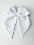 Vintage Sailor - Blue Swiss Dot | Nashville Bow Co. - Classic Hair Bows, Bow Ties, Basket Bows, Pacifier Clips, Wreath Sashes, Swaddle Bows. Classic Southern Charm.